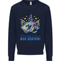 I'm Going to Be a Big Sister Unicorn Kids Sweatshirt Jumper Navy Blue