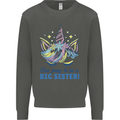 I'm Going to Be a Big Sister Unicorn Kids Sweatshirt Jumper Storm Grey