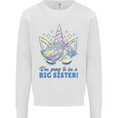 I'm Going to Be a Big Sister Unicorn Kids Sweatshirt Jumper White