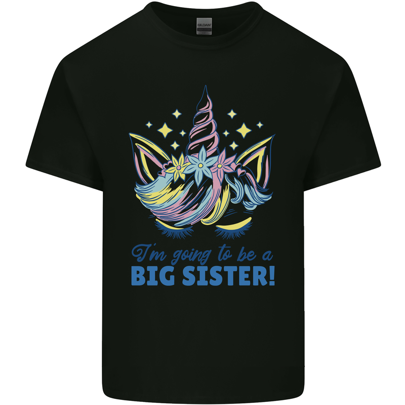 I'm Going to Be a Big Sister Unicorn Kids T-Shirt Childrens Black
