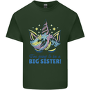 I'm Going to Be a Big Sister Unicorn Mens Cotton T-Shirt Tee Top Forest Green