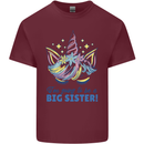 I'm Going to Be a Big Sister Unicorn Mens Cotton T-Shirt Tee Top Maroon