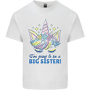 I'm Going to Be a Big Sister Unicorn Mens Cotton T-Shirt Tee Top White