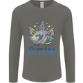 I'm Going to Be a Big Sister Unicorn Mens Long Sleeve T-Shirt Charcoal