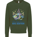 I'm Going to Be a Big Sister Unicorn Mens Sweatshirt Jumper Forest Green