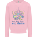 I'm Going to Be a Big Sister Unicorn Mens Sweatshirt Jumper Light Pink