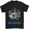 I'm Going to Be a Big Sister Unicorn Mens T-Shirt Cotton Gildan Black