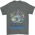 I'm Going to Be a Big Sister Unicorn Mens T-Shirt Cotton Gildan Charcoal