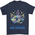 I'm Going to Be a Big Sister Unicorn Mens T-Shirt Cotton Gildan Navy Blue