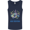 I'm Going to Be a Big Sister Unicorn Mens Vest Tank Top Navy Blue