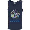 I'm Going to Be a Big Sister Unicorn Mens Vest Tank Top Navy Blue
