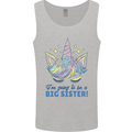 I'm Going to Be a Big Sister Unicorn Mens Vest Tank Top Sports Grey