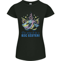 I'm Going to Be a Big Sister Unicorn Womens Petite Cut T-Shirt Black