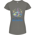 I'm Going to Be a Big Sister Unicorn Womens Petite Cut T-Shirt Charcoal