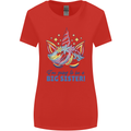 I'm Going to Be a Big Sister Unicorn Womens Wider Cut T-Shirt Red