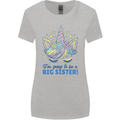 I'm Going to Be a Big Sister Unicorn Womens Wider Cut T-Shirt Sports Grey