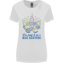 I'm Going to Be a Big Sister Unicorn Womens Wider Cut T-Shirt White