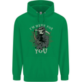 I'm Here For You Grim Reaper Skull Devil Childrens Kids Hoodie Irish Green