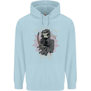 I'm Here For You Grim Reaper Skull Devil Childrens Kids Hoodie Light Blue