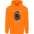 I'm Here For You Grim Reaper Skull Devil Childrens Kids Hoodie Orange