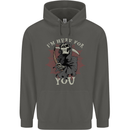 I'm Here For You Grim Reaper Skull Devil Childrens Kids Hoodie Storm Grey