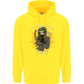 I'm Here For You Grim Reaper Skull Devil Childrens Kids Hoodie Yellow