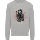I'm Here For You Grim Reaper Skull Devil Kids Sweatshirt Jumper Sports Grey
