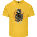 I'm Here For You Grim Reaper Skull Devil Kids T-Shirt Childrens Yellow