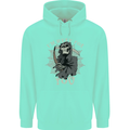 I'm Here For You Grim Reaper Skull Devil Mens 80% Cotton Hoodie Peppermint