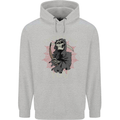 I'm Here For You Grim Reaper Skull Devil Mens 80% Cotton Hoodie Sports Grey