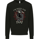 I'm Here For You Grim Reaper Skull Devil Mens Sweatshirt Jumper Black