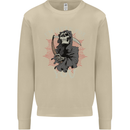 I'm Here For You Grim Reaper Skull Devil Mens Sweatshirt Jumper Sand
