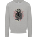 I'm Here For You Grim Reaper Skull Devil Mens Sweatshirt Jumper Sports Grey