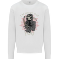 I'm Here For You Grim Reaper Skull Devil Mens Sweatshirt Jumper White