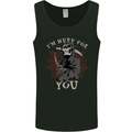I'm Here For You Grim Reaper Skull Devil Mens Vest Tank Top Black