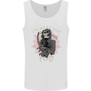 I'm Here For You Grim Reaper Skull Devil Mens Vest Tank Top White