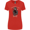 I'm Here For You Grim Reaper Skull Devil Womens Wider Cut T-Shirt Red
