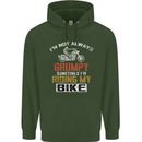 I'm Not Always Grumpy Biker Motorcycle Childrens Kids Hoodie Forest Green