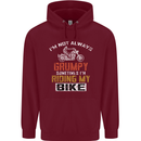 I'm Not Always Grumpy Biker Motorcycle Childrens Kids Hoodie Maroon