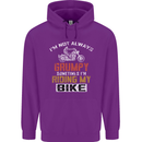 I'm Not Always Grumpy Biker Motorcycle Childrens Kids Hoodie Purple