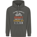 I'm Not Always Grumpy Biker Motorcycle Childrens Kids Hoodie Storm Grey