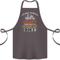 I'm Not Always Grumpy Biker Motorcycle Cotton Apron 100% Organic Dark Grey