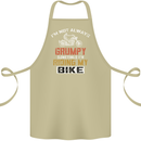 I'm Not Always Grumpy Biker Motorcycle Cotton Apron 100% Organic Khaki
