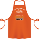 I'm Not Always Grumpy Biker Motorcycle Cotton Apron 100% Organic Orange