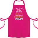 I'm Not Always Grumpy Biker Motorcycle Cotton Apron 100% Organic Pink