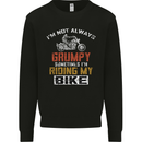 I'm Not Always Grumpy Biker Motorcycle Kids Sweatshirt Jumper Black