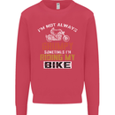 I'm Not Always Grumpy Biker Motorcycle Kids Sweatshirt Jumper Heliconia