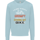 I'm Not Always Grumpy Biker Motorcycle Kids Sweatshirt Jumper Light Blue
