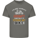 I'm Not Always Grumpy Biker Motorcycle Kids T-Shirt Childrens Charcoal