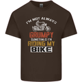 I'm Not Always Grumpy Biker Motorcycle Kids T-Shirt Childrens Chocolate